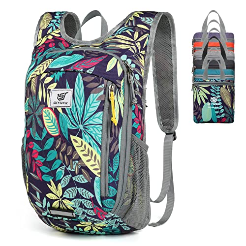 SKYSPER Small Daypack 10L Hiking Backpack Packable Lightweight Travel Day Pack for Women Men - color: Leaf, size: 10l
