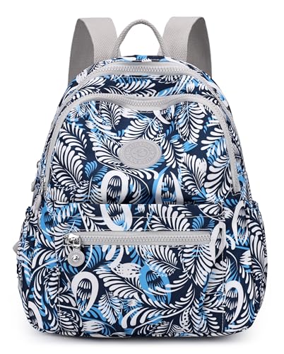Pealwel Mini Backpack Purse for Women,Small Nylon backpacks for Ladies Backpacks Women Anti Theft Travel Bag (Flower Flower) - color: Flower Flower
