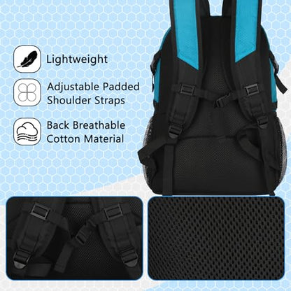Goloni 30L Sports Backpack with Ball Compartment & Ventilated Shoe Pocket,Basketball Soccer Bag for Youth Boys Girls - color: Blue