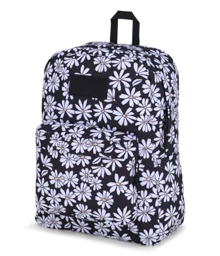 JanSport Superbreak Backpack - Durable, Lightweight Premium Backpack, Punk Pansies Black - color: Punk Pansies Black