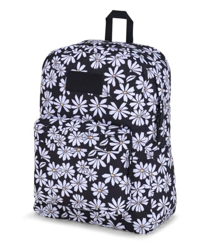 JanSport Superbreak Backpack - Durable, Lightweight Premium Backpack, Punk Pansies Black - color: Punk Pansies Black