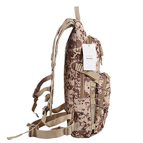 Hydration Backpack with 3L Water Bladder for Hiking and Climbing - color: Digital Desert