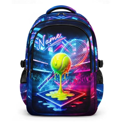 Boys Backpack for Kids Teens Personalized Tennis Bookbag for School Hiking Travel, Lightweight Backpacks for Kindergarten Primary Elementary Middle - color: Green
