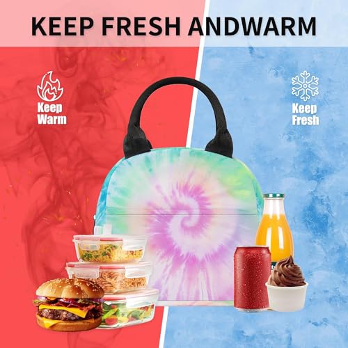 3PCS Girls Tie Dye Backpack, Bookbag for Kids Girls with Lunch Box, 17 Inch Tie Dye Teens Back to School Bag Set, Laptop Backpack for Women School/Daypack - color: Tie Dye