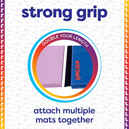 Antsy Pants Tumbling Mat for Kids – Gymnastics Mat, Easy to Clean, Sturdy, Foldable Tumbling Mats, Padded, Lightweight, Portable, Gymnastics Equipment for Active Play - color: Blue Ombre