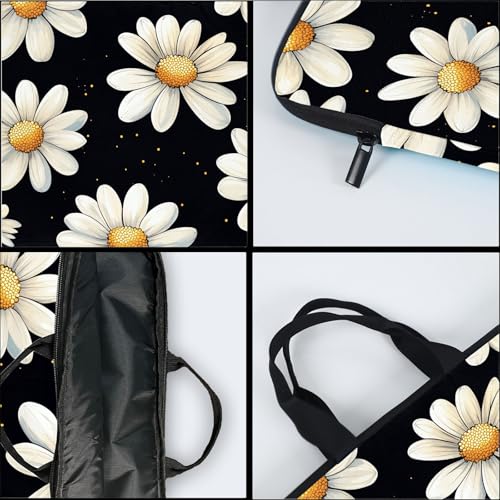 15-Inch Laptop Sleeve – Stylish, Lightweight, Shockproof, Water-Resistant Case for Lenovo, HP, Dell, Asus Notebooks - Daisy - color: Daisy
