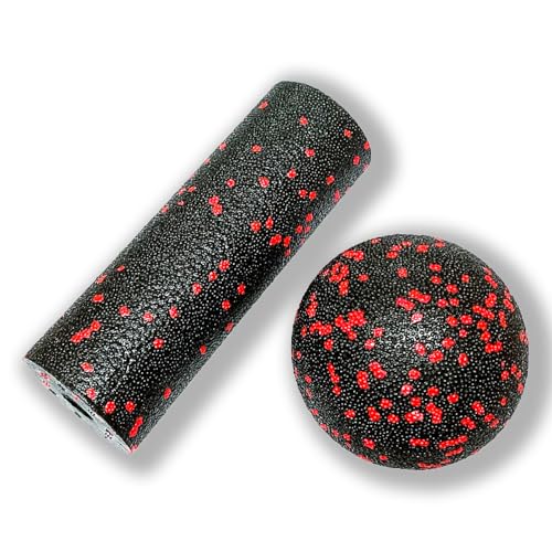Extra Mini Foam Roller - High Density Massage Roller, Extra Small Yoga Roller for Physical Therapy, Myofascial Release, Deep Tissue & Muscle Recovery of Arms and Legs - color: Red