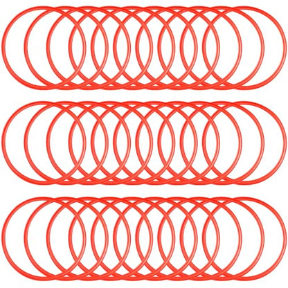 Deekin Agility Rings Speed and Agility Training Rings Exercise Speed Circle Jumping Hoops for Training Toss Equipment - color: Red, size: 15 Inch