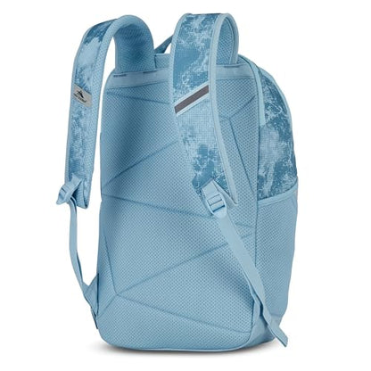 High Sierra Swoop Backpack, Lightweight Bookbag, Large Main Compartment + External Accessory Pockets, Separate Laptop Pocket, Dual Water Bottle Pockets, Fits most 17” Laptops, 30L Capacity, Blue Waves - color: Blue Waves