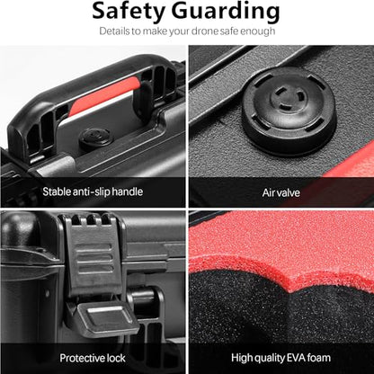 FPVtosky NEO Case, Waterproof Travel Carrying Case for DJI NEO Fly More Combo (RC/N3 Controller), Hard Case for DJI Neo Drone Accessories