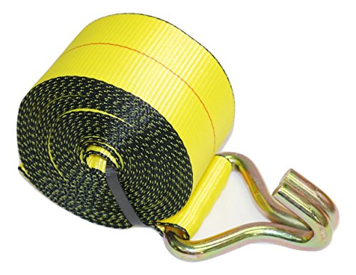 Mytee Products 3" x 30' Winch Strap with Wire Hook - color: 1 - Pack, size: 3" x 30'