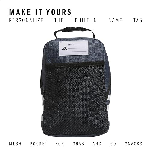 adidas Kids Santiago Lunch Bag - color: Twill Onix Grey/Black/3