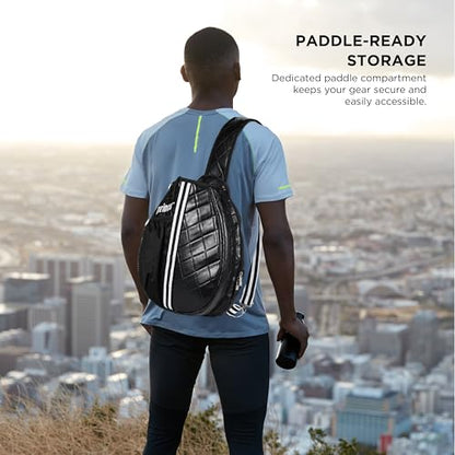Prince - Pickleball Sling Bag, Lightweight Crossbody Backpack - color: Black