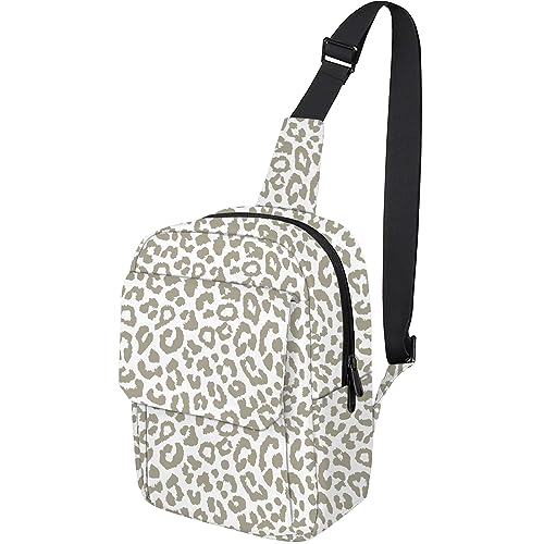 Cute Small Camera Bag with Photographer Camera Sling Bag Waterproof Dslr Camera Case Compatible with Nikon Sony Lightweigth for Women or Men（Grey Leopard Cheetah Print） - color: Grey-d20