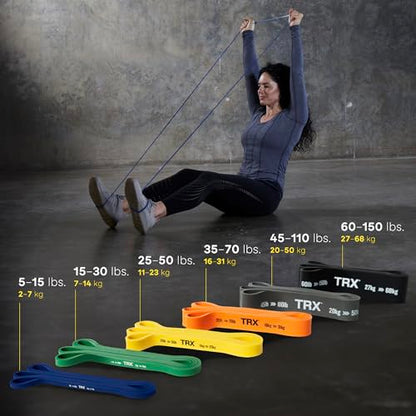TRX Training Strength Band Set, Full-Body Resistance Bands for Home and Gym Use, Resistance Bands for Working Out - size: 45 lbs - 110 lbs