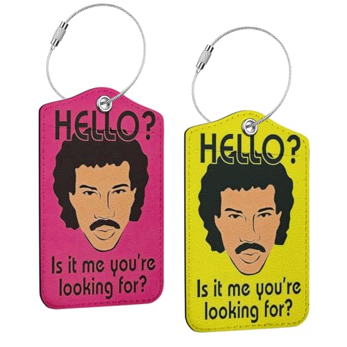 2 Pcs Funny Luggage Tag, Humorous Quotes Suitcase Tags with Privacy Flap and Metal Loop, Luggage Tags for Suitcases, Identifiers Travel Essentials Bag Tag, Funny Gifts for Women Girls Friends - color: Multicolored 1665