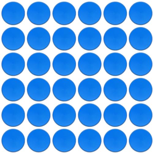 Poly Spot Markers 4inch/9 inch Non-Slip Rubber Agility Markers Flat Field Cones Floor Dots for Football, Soccer, Basketball Training Markers, School Activities, Exercise Drills, Social Distancing - style: 4 inch 36Pcs(Blue)