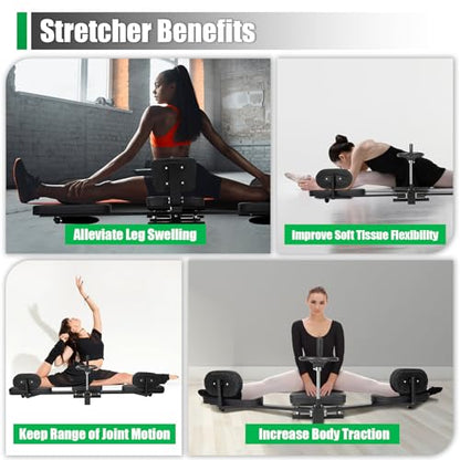 Leg Stretcher, MMA Stretching Machine, Fitness Split Training Martial Arts Gear, Heavy Duty Leg Stretch Machine, Improving Leg Flexibility, Steel Frame Split Machine for Home Gym