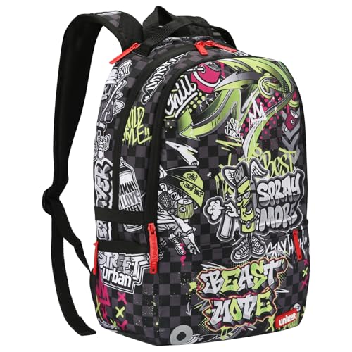 Graffiti Backpack, Designer Laptop Backpack for 15.6 Inch Work,Water Resistant Backpack Computer Bag, BeastMode - color: Beastmode