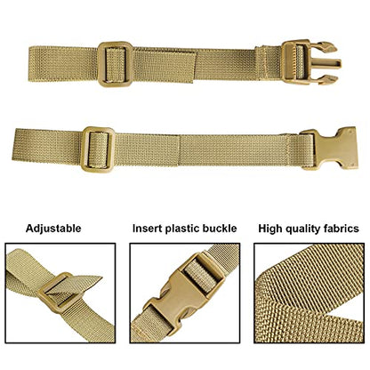 XTACER Backpack Chest Strap Adjustable Backpack Sternum Strap Chest Belt with Buckle (Pack of 4) - color: TAN