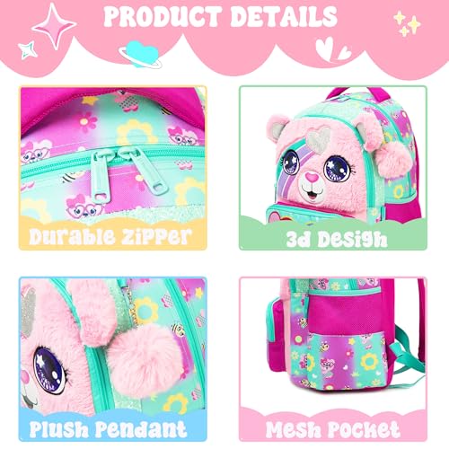 Meetbelify Kids School Backpacks for Girls Boys Backpack with Lunch Bag for Elmentary Students - color: 01 Bear