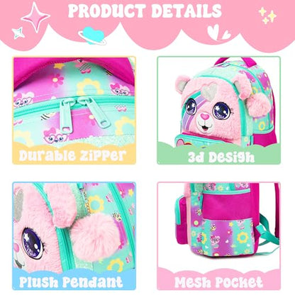 Meetbelify Kids School Backpacks for Girls Boys Backpack with Lunch Bag for Elmentary Students - color: 01 Bear