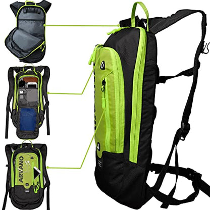 Bike Backpack Small Mountain Biking Backpack Lightweight 6l Daypack - MTB Cycling,Hiking,Skiing,Snow Bicycle,Snowboard | Lightweight - color: Green
