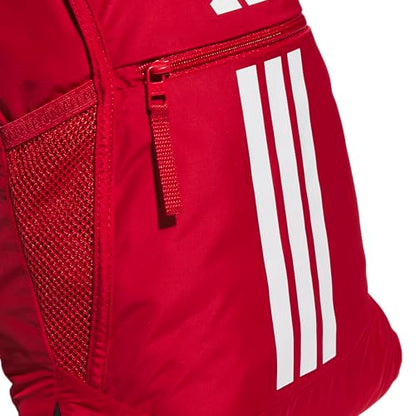 adidas Alliance Sackpack – Drawstring Backpack for Sports, Small Gym Bag, Team Power Red 2/3, OSFA - color: Team Power Red 2/3