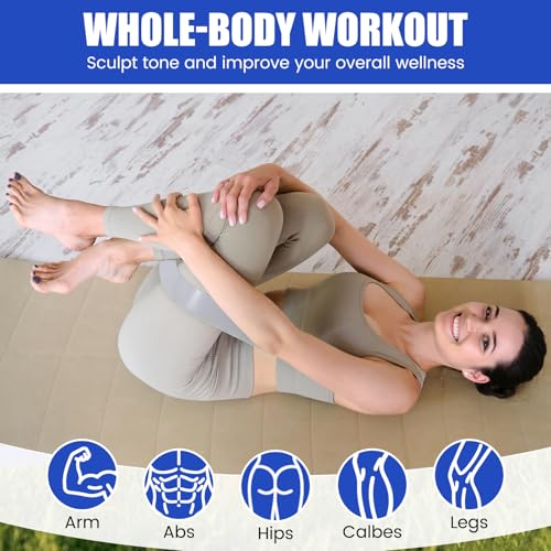 Soulchen 30 Pcs Core Sliders and Resistance Bands Exercise Glider Discs Gifts 40 Lbs Resistance Loop Exercise Bands for Group Training Classes Fitness Slider Workout