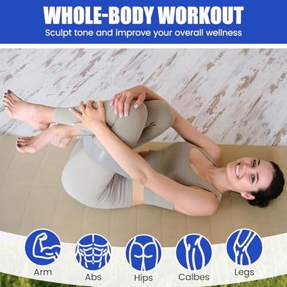 Soulchen 30 Pcs Core Sliders and Resistance Bands Exercise Glider Discs Gifts 40 Lbs Resistance Loop Exercise Bands for Group Training Classes Fitness Slider Workout