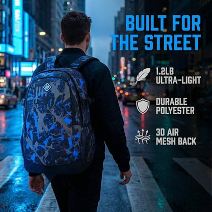 rickyh style School Backpack Travel Bag for Men & Women Lightweight College - color: 09hbh