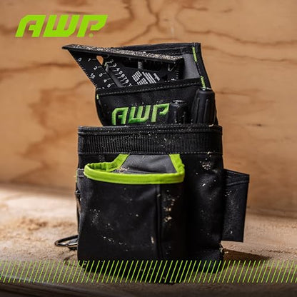 AWP Tool Pouch, Electrician Tool Pouch, Premium, Professional Multi-Pocket Organizer - size: 1 Pack, style: 9 Pocket Tool Pouch