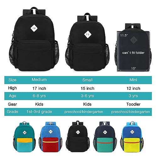 STEAMEDBUN Toddler Backpack for Boys 2-4, Kindergarten & Preschool Mini - color: Black, size: Mini - 12"H