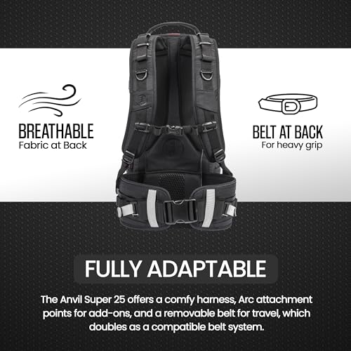 Tamrac Anvil Super 25 Camera Backpack for Photographers DSLR Camera Bag, Professional Photography Backpack, Camera Bag with Tripod Holder, Travel Camera Carrying Case, Black - style: Anvil Super 25