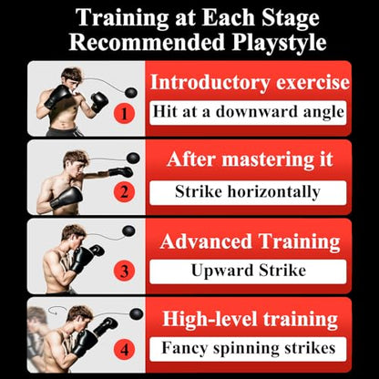 Boxing Reflex Ball for Adults and Kids - React Reflex Balls on String with Headband - Improve Hand Eye Coordination, Punching Speed, Games Enhance Parent-Child Relationships,Keep fit.