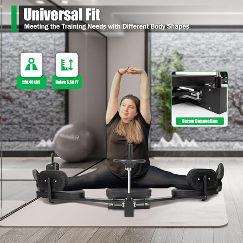 Leg Stretcher, MMA Stretching Machine, Fitness Split Training Martial Arts Gear, Heavy Duty Leg Stretch Machine, Improving Leg Flexibility, Steel Frame Split Machine for Home Gym