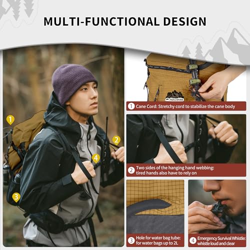 Naturehike Hiking Backpack, 30+5L Travel Backpack with Macromolecule Fabric, Hiking Daypack with AIR Backpack System for Women Men(EU brown) - color: Brown