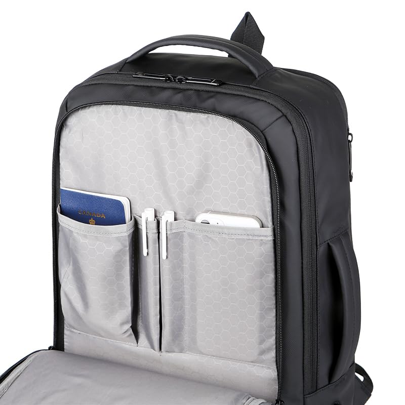 Kamlui Laptop Backpack for Men 17 inch Travel Large Capacity Hiking Computer Bag Grey - color: Grey288