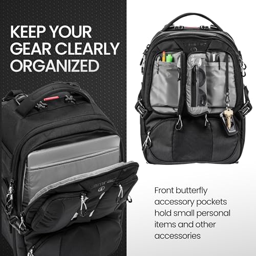 Tamrac Anvil Slim 15 Camera Backpack for Photographers DSLR Camera Bag with Laptop Compartment, Professional Photography Backpack, Camera Bag with Tripod Holder, Camera Carrying Case, Black - style: Anvil Slim 15
