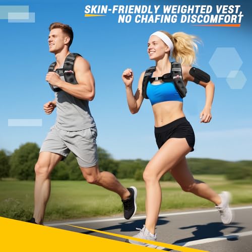 Weighted Vest Women & Men - 5lbs/8lbs/10lbs/12lbs/15lbs/20lbs/25lbs/30lbs Adjustable Weight Vest with Detachable Phone Pouch - Ideal for Rucking,Walking,Weight Loss,Training&Running - size: 8 lb