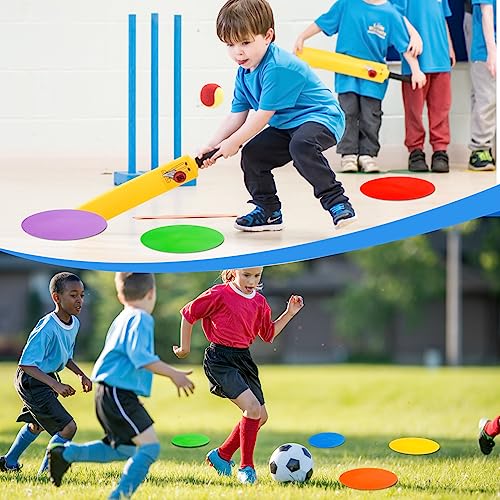 9 inch Spot Markers Flat Field Cones,Non Slip Spot Floor Dots for Soccer Basketball Baseball Sports Speed Agility Training