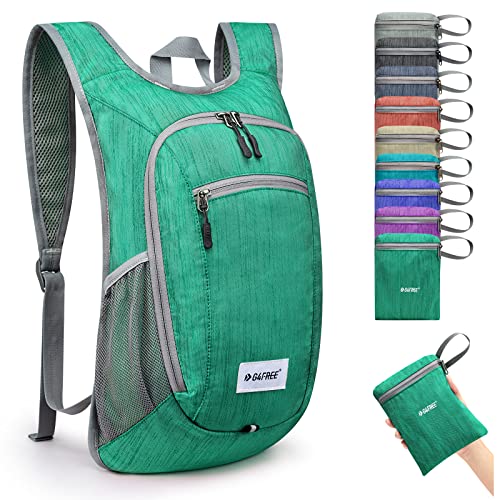 G4Free 10L/15L Hiking Backpack Lightweight Packable Hiking Daypack Small Travel Outdoor Foldable Shoulder Bag - color: Green, size: 10L