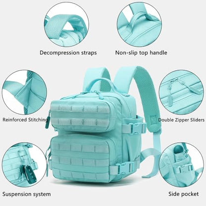 9L Mini Backpack for Men and Women, Small Backpack for Gym Hiking Travel Sports Running (Blue) - color: 9l-blue
