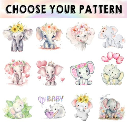 MyPupSocks Personalized Elephant Diaper Bag Backpack for Mom Daughter Granddaughter - Customized Nappy Mommy Bag Backpack Diaper Bag with Name - color: Style 6