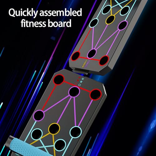 Multifunction Foldable Push Up Boards Portable Push Up Boards Fitness Equipment for Strength Training and Muscle Building Foldable Pushup Board - color: D
