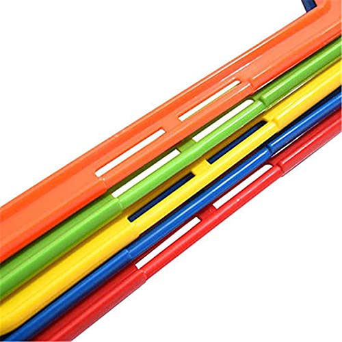 Hexagon Agility Ring Training Circle Ring Speed Agility Ladder Physical Training Ring Football Footwork Trainer Hurdles Agility Ladder Fitness Equipment Multicolor Training Ring 3Pcs - color: green
