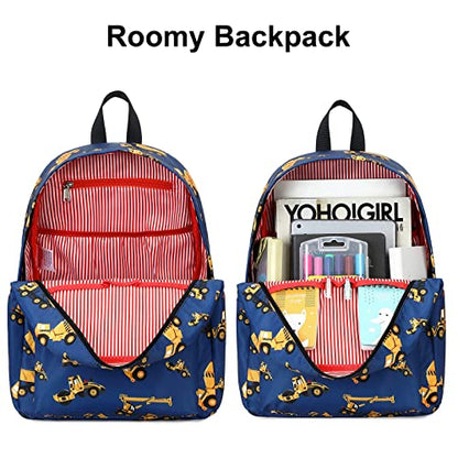 CAMTOP Preschool Backpack for Kids Boys Toddler Backpack Kindergarten School Bookbags (Engineering Navy) - color: Engineering Navy