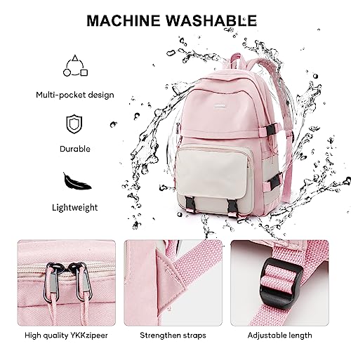 weradar Simple casual computer backpack pink - color: A4-pink