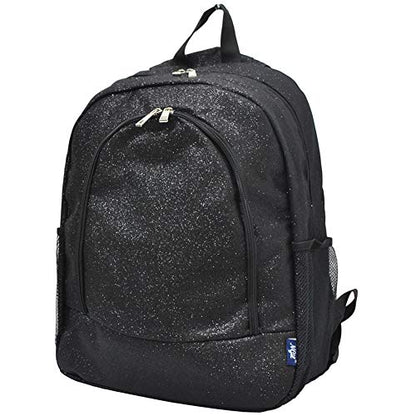 NGIL Canvas School Backpack (Glitter-Black) - color: Glitter-black