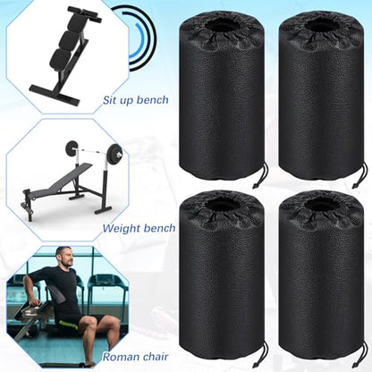 Hollowfly 4 Pcs Foam Foot Pads Foam Roller Pad Replacement for Weight Bench Inversion Table and Gym Exercise Equipments(7 x 3.5 x 0.8 Inches) - size: 7 x 3.5 x 0.8 Inch